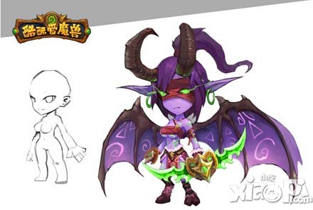酷酷爱魔兽原画