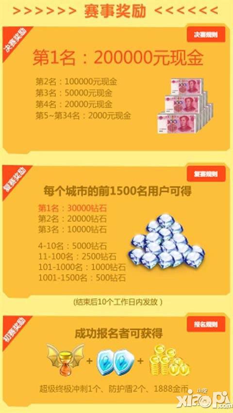 天天酷跑联赛奖金