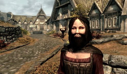 瞎了我的眼睛 《上古5》让妹子长胡子的mod