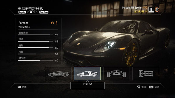 极品飞车18宿敌所有车辆改造的最终数值详解