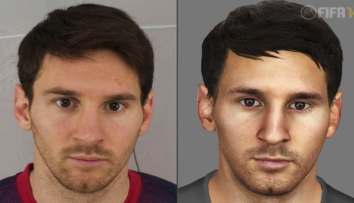 《FIFA14》巴萨球星肖像对比 真假难辨
