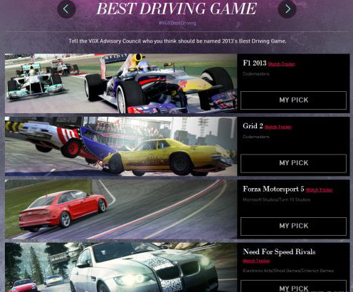 VGX2013全部获奖名单 GTA5成最大赢家