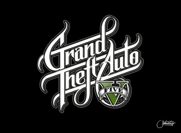 已经过时了？瑞典设计师重新打造GTA5名称logo