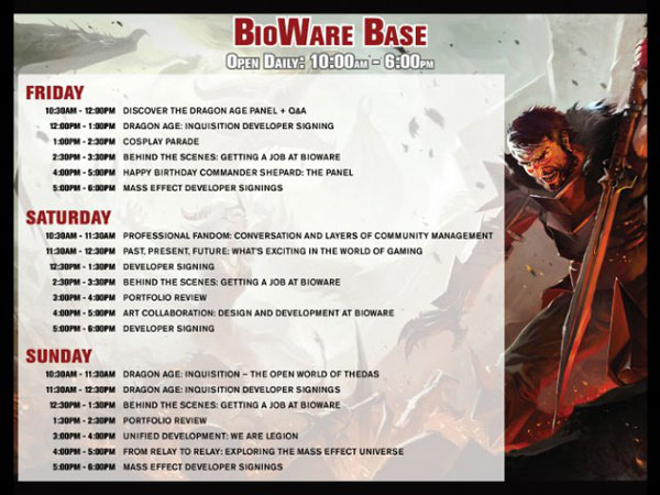 BioWare公司霸气登场PAX游戏展 参展成员阵容豪华
