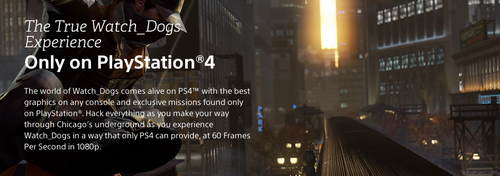先睹为快 《看门狗》PS4画面标准及独占内容曝光