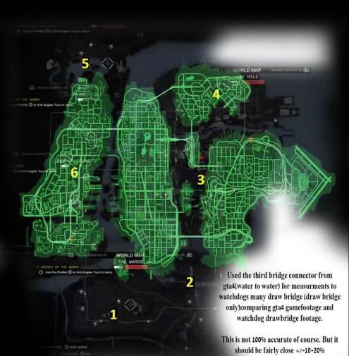 《看门狗》游戏地图公开 还没GTA5地图一半大