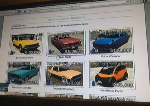《GTA5》新增“我不是小清新”扩展包 加入复古车