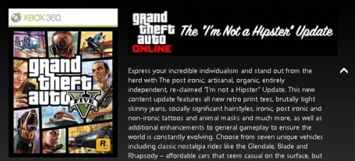 《GTA5》新增“我不是小清新”扩展包 加入复古车