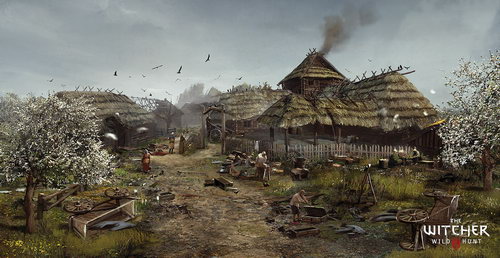 《巫师3：狂猎》概念图欣赏 神秘阴暗充满诡异