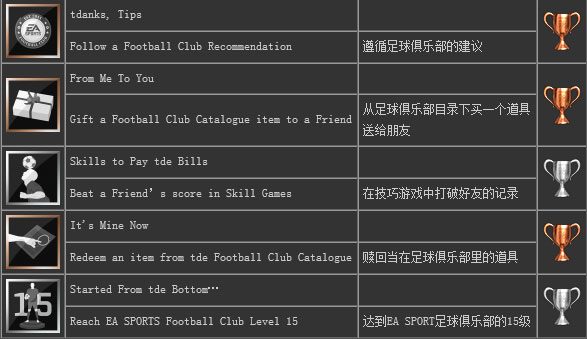 FIFA14奖杯成就怎么达成 FIFA14奖杯成就达成条件一览