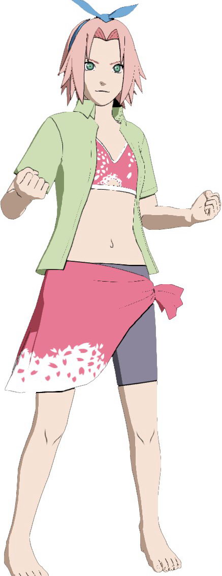 《火影忍者：究极风暴-革命》预购福利 夏日女孩服装