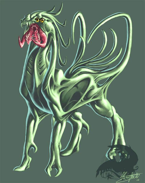 澳洲女画师《口袋妖怪》超写实版画作 怪物猎人即视感