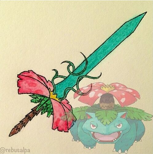 《口袋妖怪》精灵武器化创意图赏 把把都是神器级别