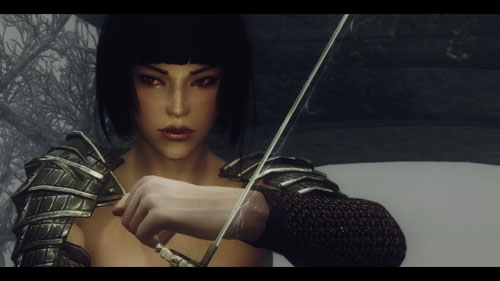 《上古卷轴5：天际》Mod美图欣赏 东瀛女武者魅力十足