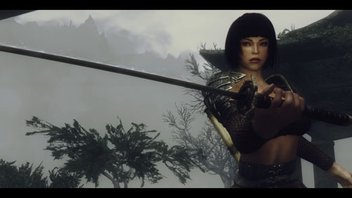 《上古卷轴5：天际》Mod美图欣赏 东瀛女武者魅力十足