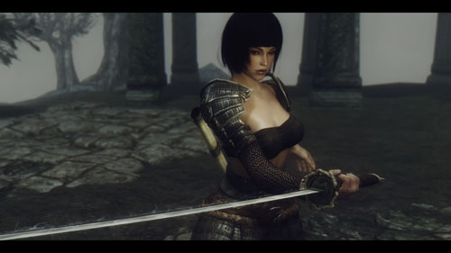 《上古卷轴5：天际》Mod美图欣赏 东瀛女武者魅力十足
