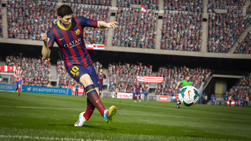 《FIFA15》最新游戏截图放出 驰骋在阳光草地下的比赛