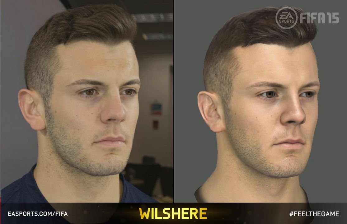 《FIFA15》最新游戏截图 看看游戏球员与真人的差别