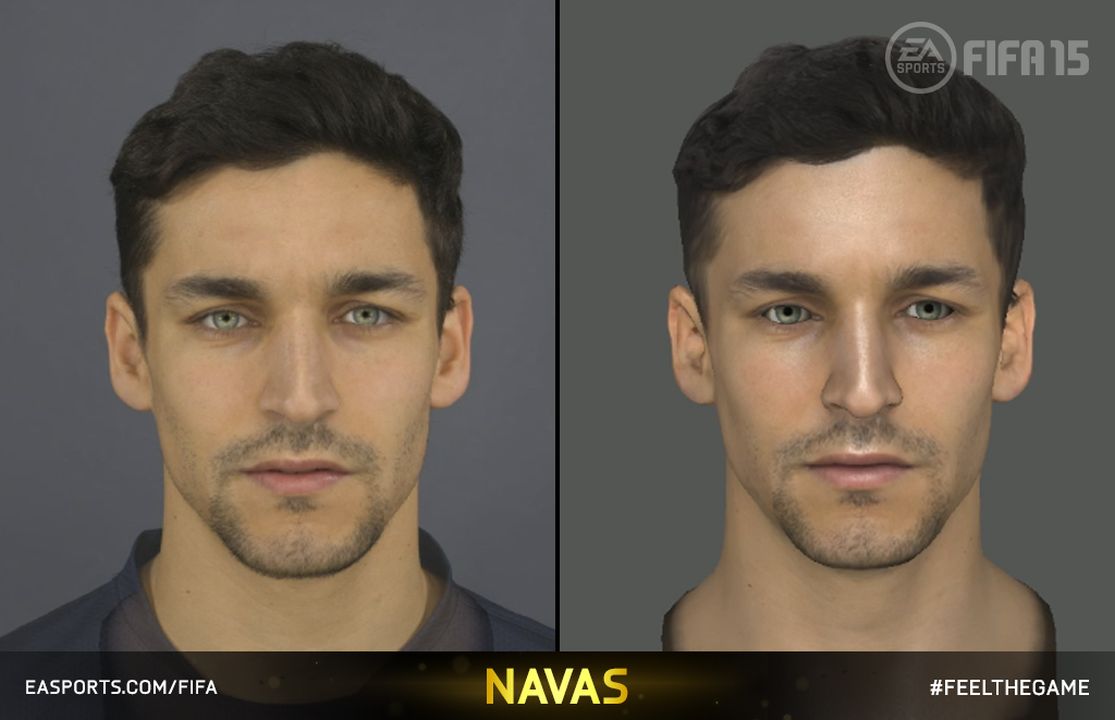 《FIFA15》最新游戏截图 看看游戏球员与真人的差别