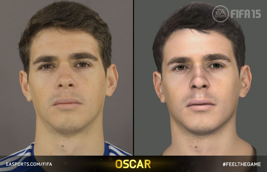 《FIFA15》最新游戏截图 看看游戏球员与真人的差别