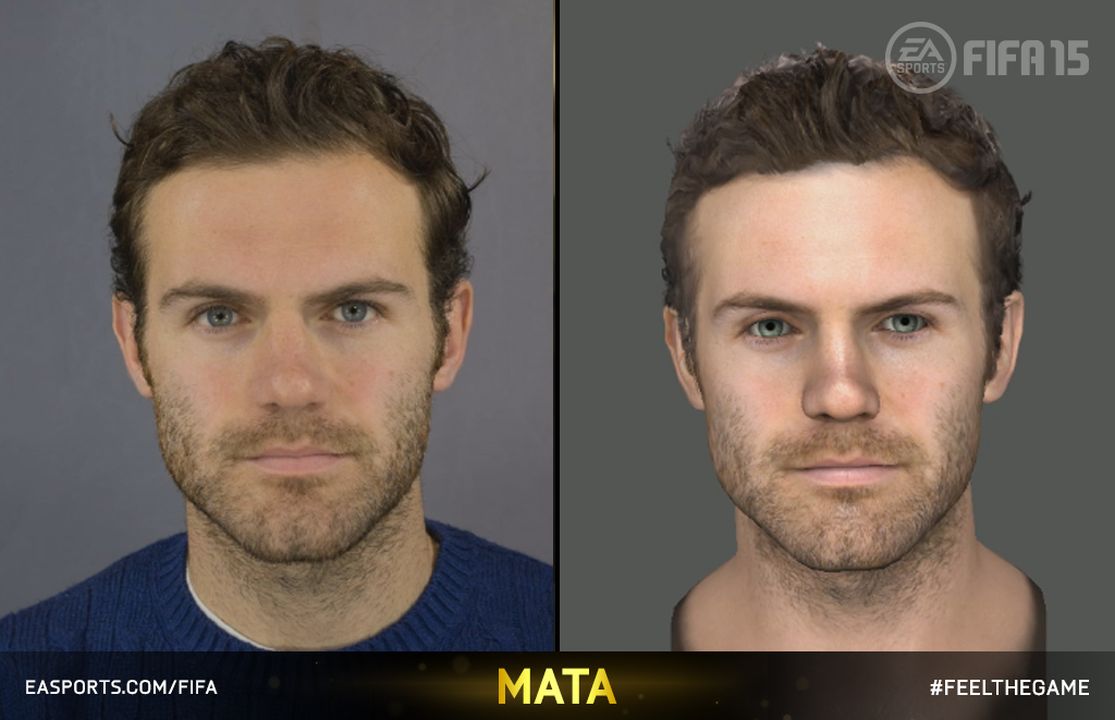 《FIFA15》最新游戏截图 看看游戏球员与真人的差别