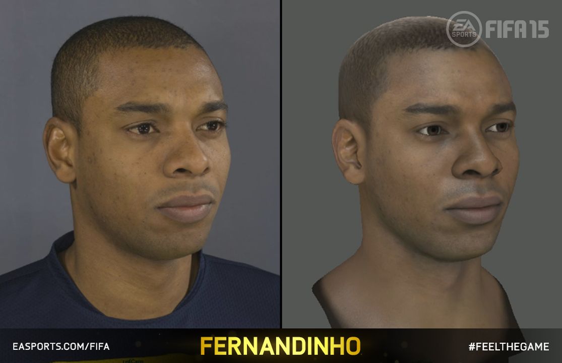 《FIFA15》最新游戏截图 看看游戏球员与真人的差别
