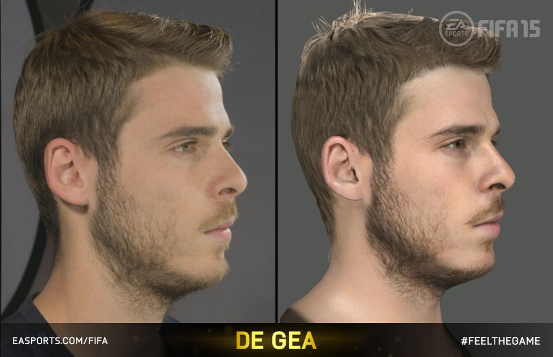 《FIFA15》最新游戏截图 看看游戏球员与真人的差别