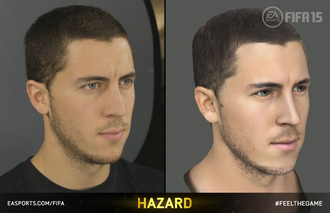 《FIFA15》最新游戏截图 看看游戏球员与真人的差别