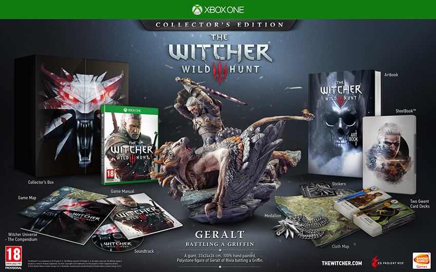 《巫师3：狂猎》xboxone典藏版展示 内容丰富必入手