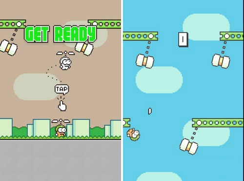 《flappy bird》作者新作《swing copters》正式上线