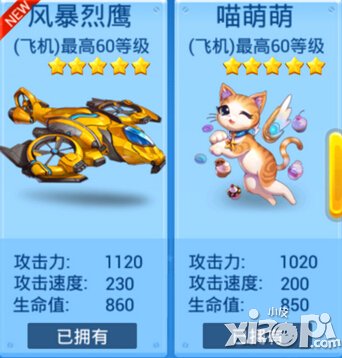 全民飞机大战风暴烈鹰和猫萌萌