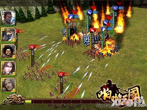 啪啪三国战斗画面