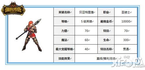 佣兵传奇新手英雄