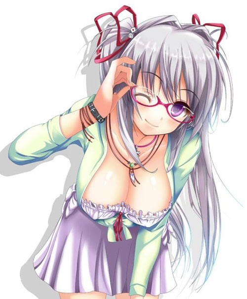二次元眼镜美少女美图赏(8)