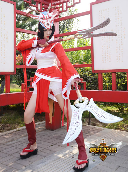 阿卡利绯红皮肤精美COS(5)