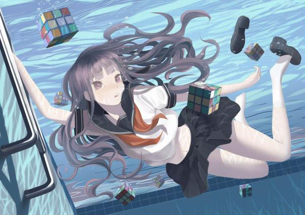 二次元水中美少女夏日清凉福利图(20)