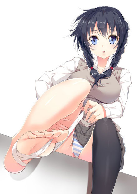 二次元美足少女福利图(7)