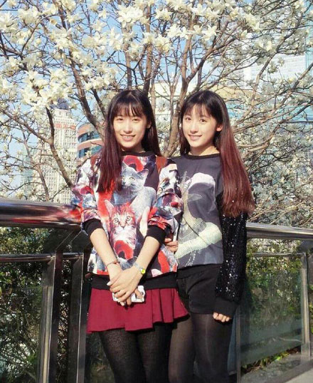 复旦双胞胎姐妹花清纯私照赏(9)