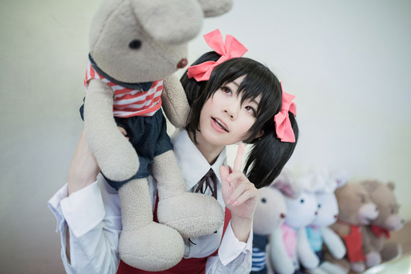 清纯萌妹《LoveLive》矢泽妮可COS(14)