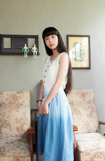 清新森系美女文艺复古写真(8)