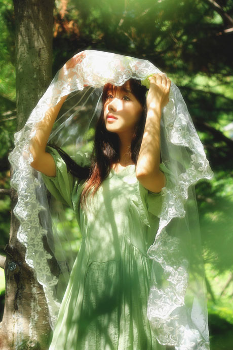 小清新美女谭湘君户外唯美写真(16)