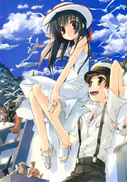二次元白色连衣裙美少女图赏(16)