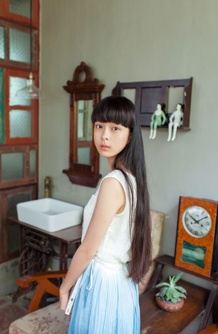 清新森系美女文艺复古写真(2)