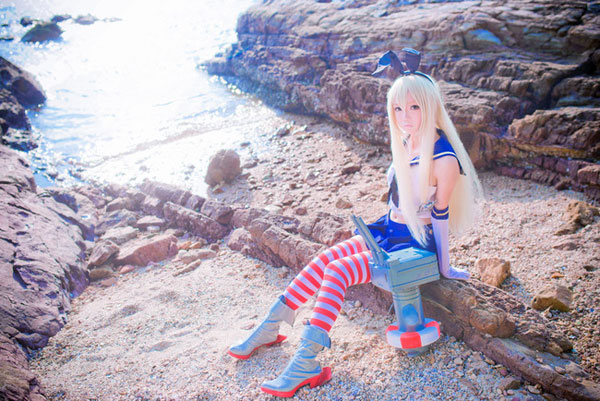 《舰队Collection》舰娘岛风萌妹Cos(3)