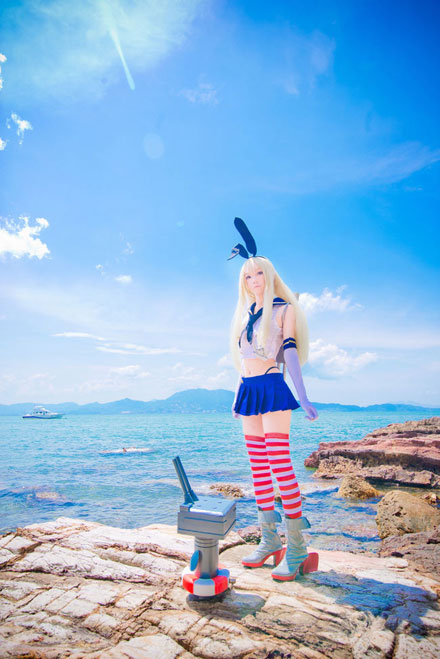 《舰队Collection》舰娘岛风萌妹Cos(7)