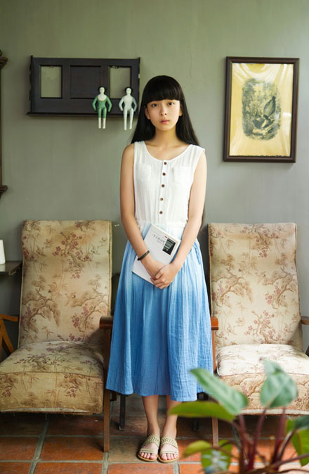 清新森系美女文艺复古写真(7)
