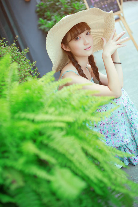 清新文艺美女夏日写真(5)