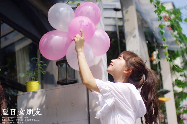 邻家女孩谭湘君清新甜美写真(6)