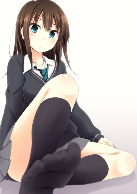 二次元美足少女福利图(9)