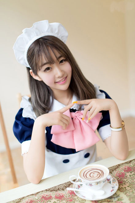 清纯美女女仆装制服诱惑写真(2)
